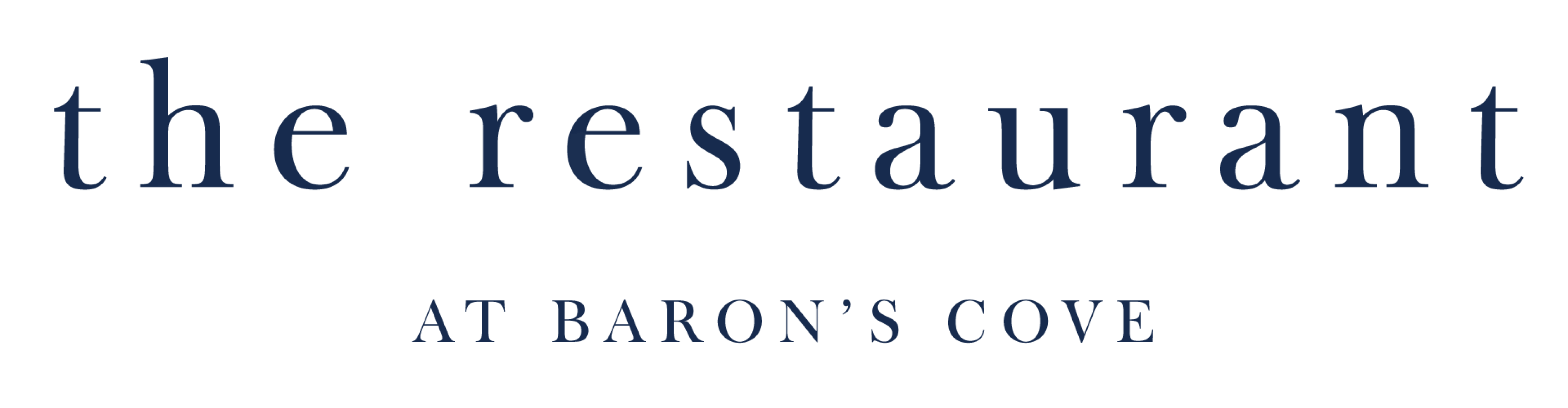 logo for the Restaurant at Baron's Cove